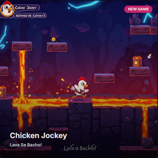 Chicken Jockey hidden lava chicken 2